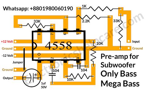 subwoofer amplifier circuit diagrams download 